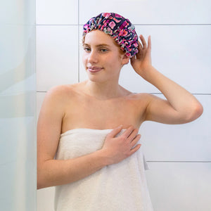 Shower Cap | Midnight Meadow