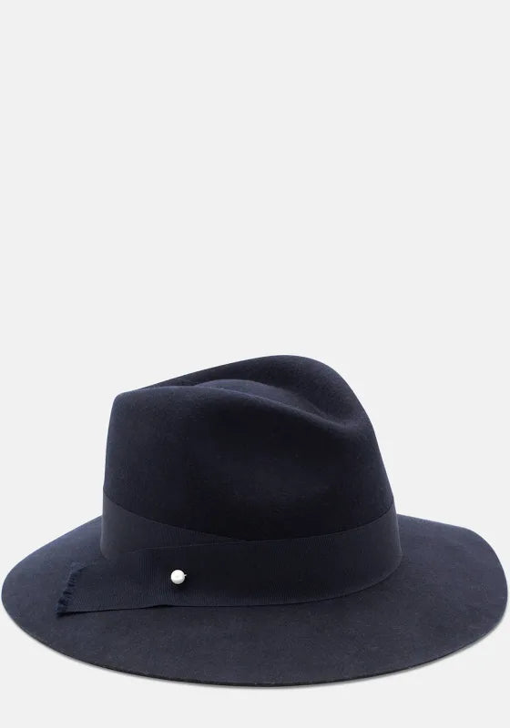 Payton Wool Felt Fedora | Navy