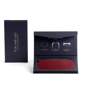 Leather Glasses Case | Burgundy