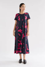 Load image into Gallery viewer, Haki Dress | Navy Tera Print