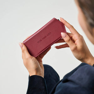 Leather Glasses Case | Burgundy
