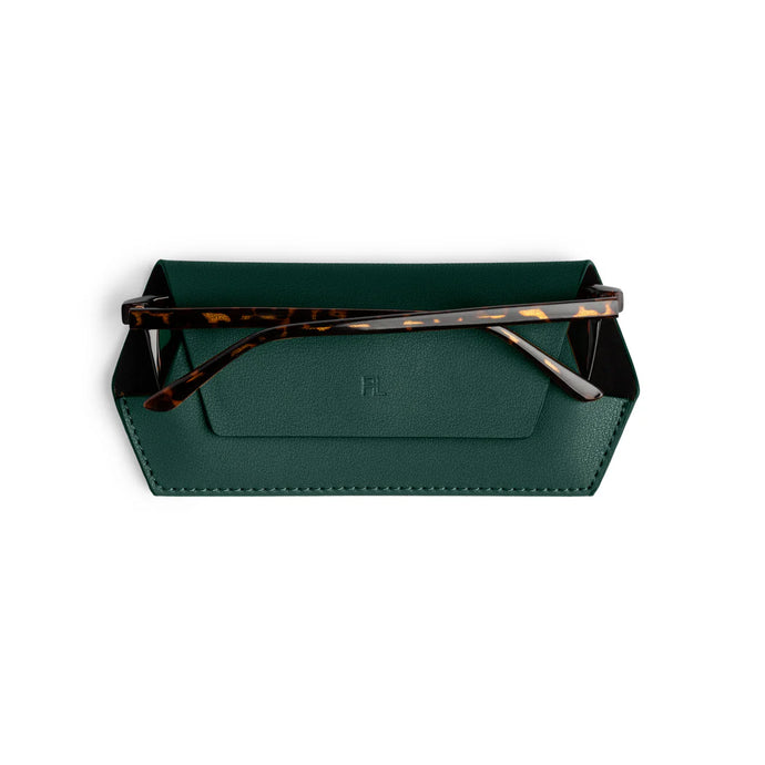 Leather Glasses Case | Forest