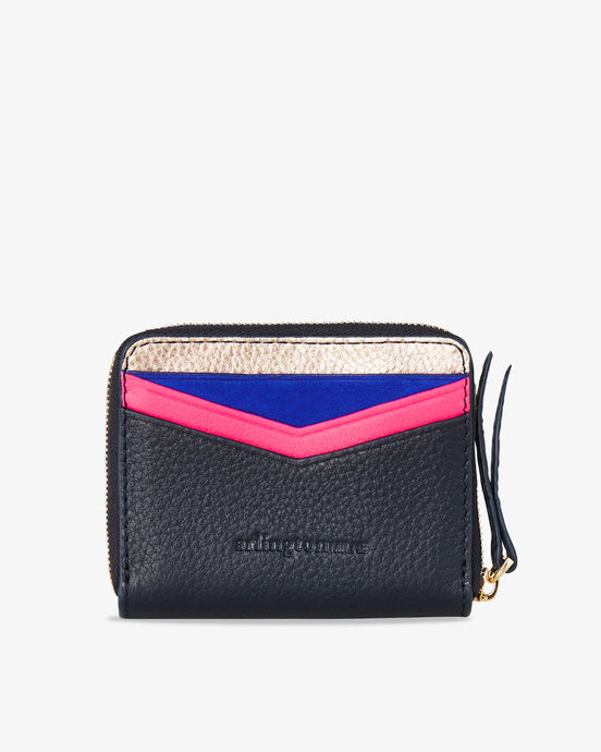 Alexis Zip Purse - Navy Multi