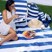 Load image into Gallery viewer, Picnic Mat | Navy Stripe
