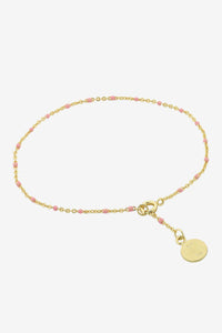 Heather Gold Bracelet | Pink