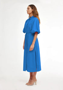 Zoya Shirt Dress | Cobalt