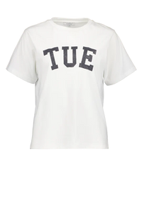 Band Tee | White/Tue