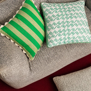 Stripe Green Cushion | 50cm