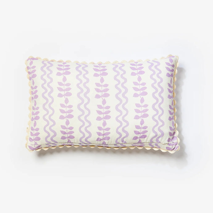Ferns & Waves Lilac  Cushion | 60x40cm