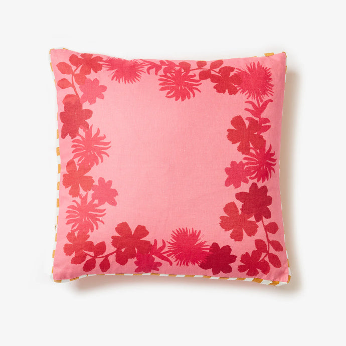 Flora Crimson Cushion