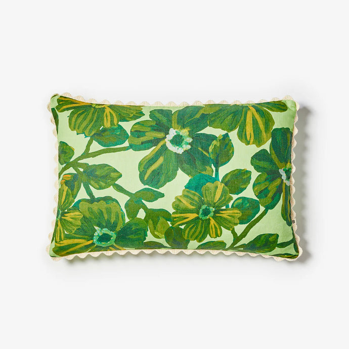 Rosetta Dark Mint Cushion | 60x40cm