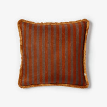 Load image into Gallery viewer, Thin Stripe Chocolate Cushion | 50cm