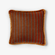 Load image into Gallery viewer, Thin Stripe Chocolate Cushion | 50cm