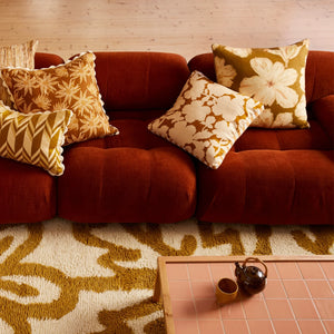 Daphne Mustard 50cm cushion