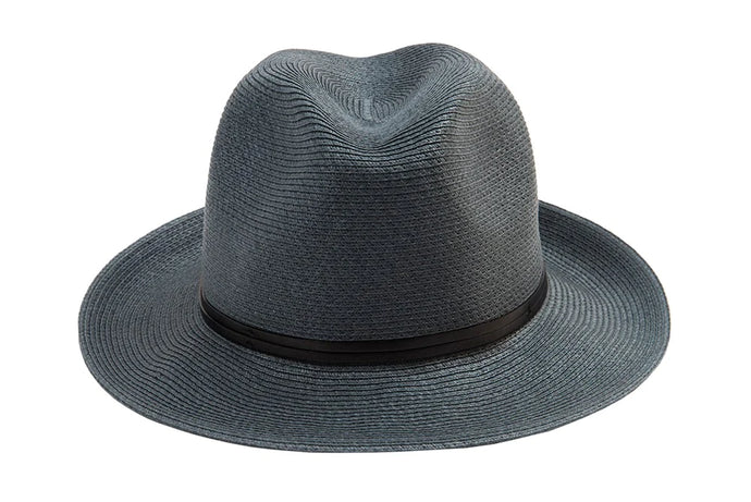 Borsalino Hat Leather Strap | Slate