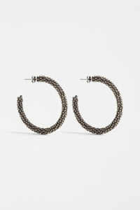 Kolle Hoop Earring | Gunmetal