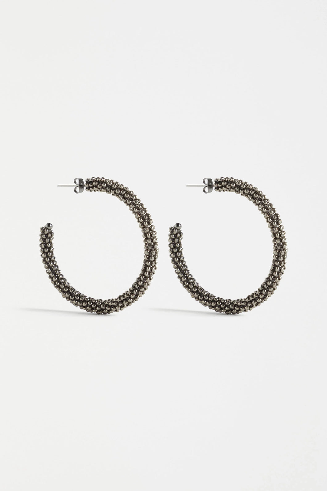 Kolle Hoop Earring | Gunmetal