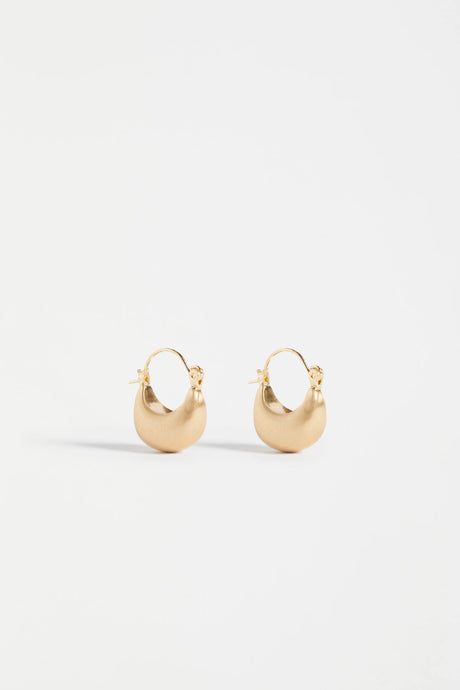 Ellik Short Hoop Earring | Gold