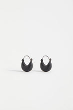 Load image into Gallery viewer, Ellik Short Hoop Earring | Black