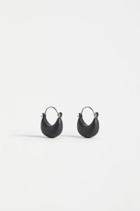 Ellik Short Hoop Earring | Black