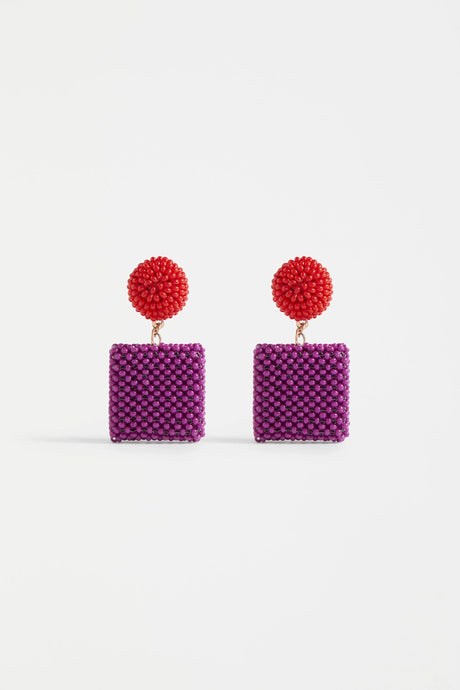 Gara Long Drop Earring | Mulberry