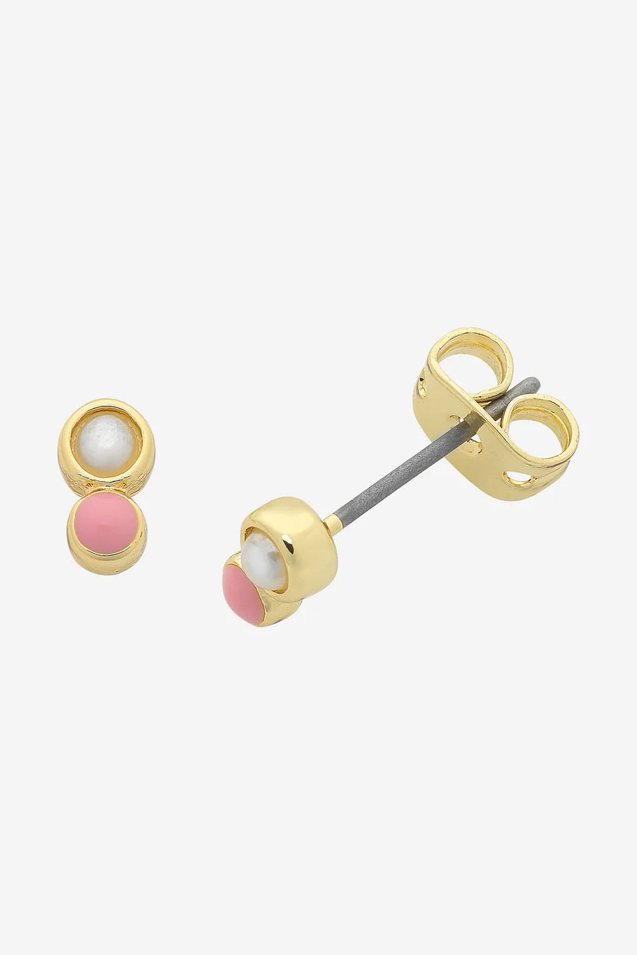 Heather Gold Pink Earring