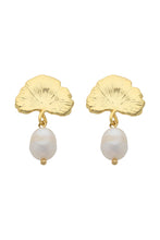 Load image into Gallery viewer, Sierra Gold Pearl Earring