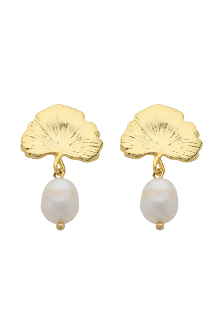 Sierra Gold Pearl Earring