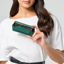 Load image into Gallery viewer, Leather Glasses Case | Forest