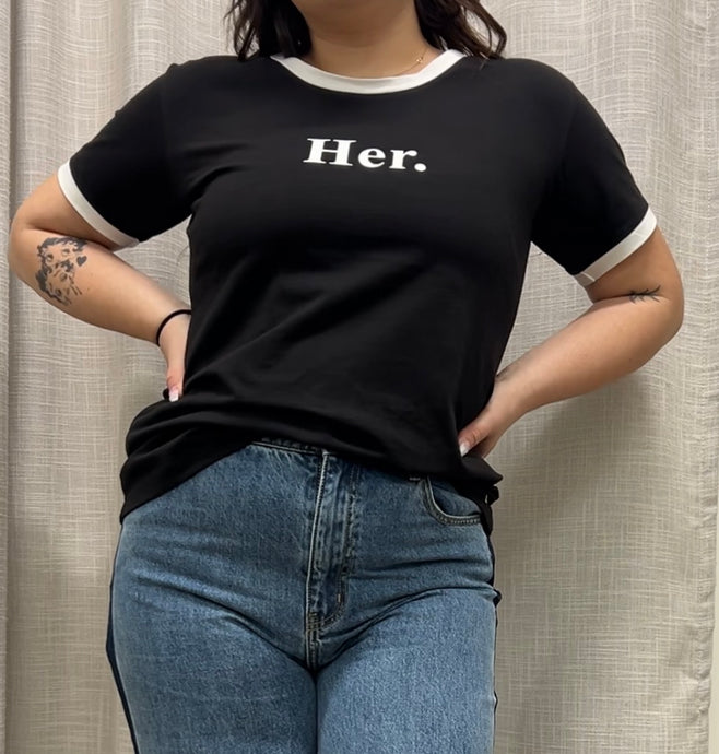 Her Tee | Bitter Black