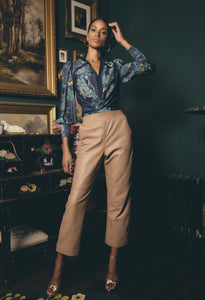 Renata Cotton Silk Blouse | Mariposa Zafiro