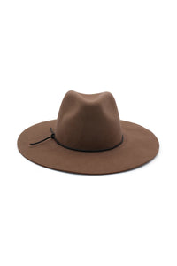 Kaiya Soft Wool Felt Fedora | Brown