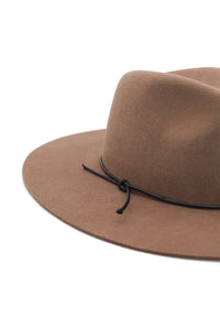 Kaiya Soft Wool Felt Fedora | Brown