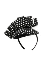Load image into Gallery viewer, Millie Fascinator | Black Spot