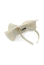 Load image into Gallery viewer, Zaria Fascinator | Ivory/Gold