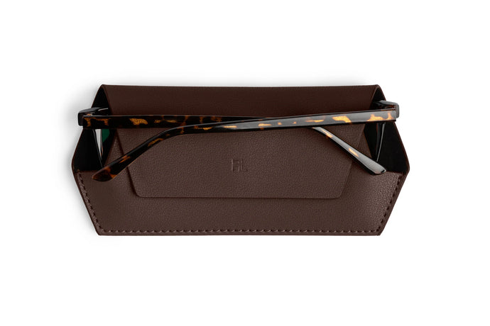 Leather Glasses Case | Chocolate
