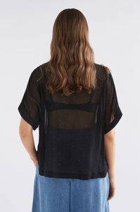 Gille Top | Black Summer Glitter