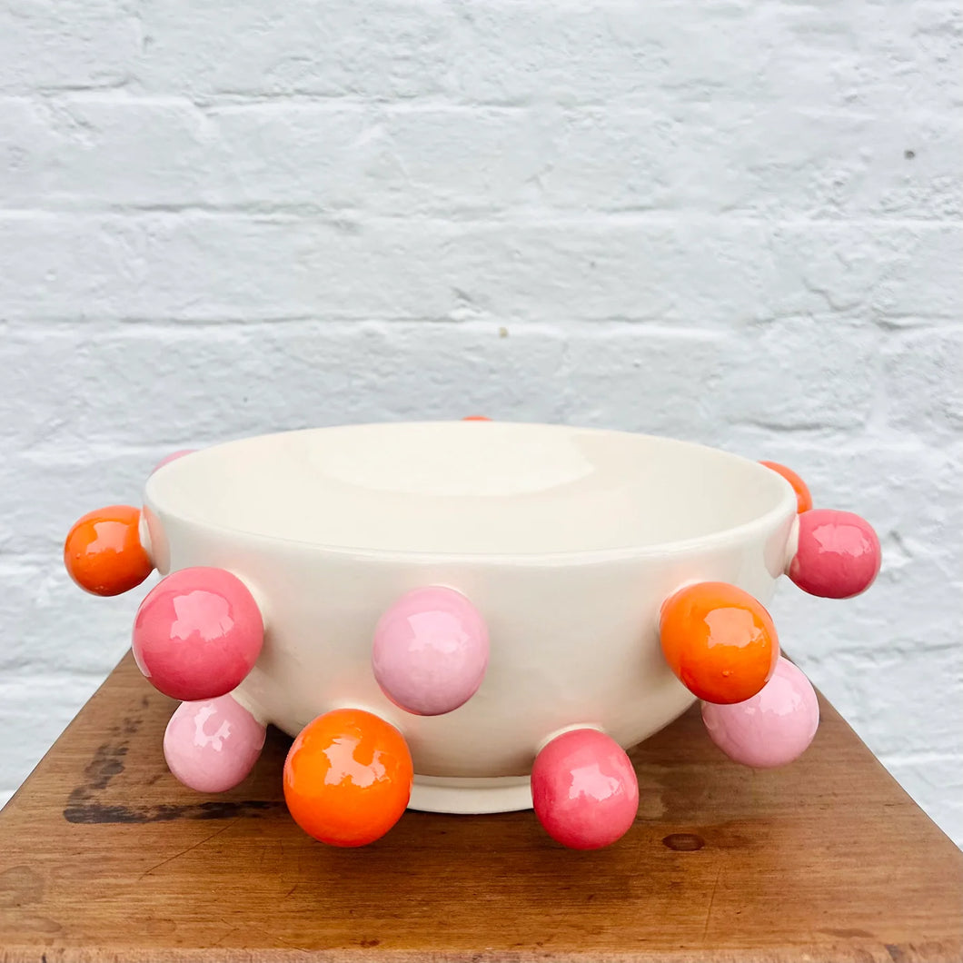 Bubble Bowl-Pink & Orange