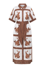 Load image into Gallery viewer, Roam Dress | Coffee Collage
