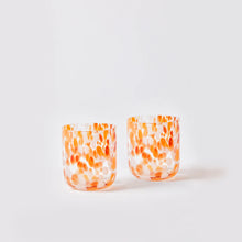 Load image into Gallery viewer, Dots Orange Tumblers (Set of 2)