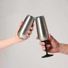 Load image into Gallery viewer, Huski Champagne Flute | Brushed Stainless