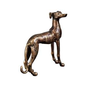 Rudi Greyhound Sculpture | Brass