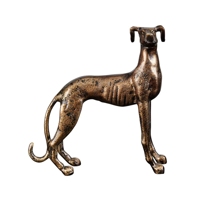 Rudi Greyhound Sculpture | Brass