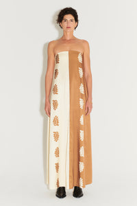 Ikaria Trapeze Dress | Stencil Leaf