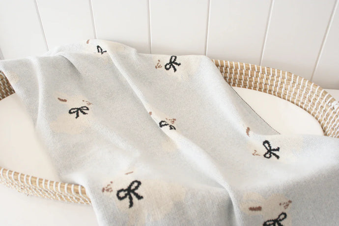 Baby Bunny Blanket Blue
