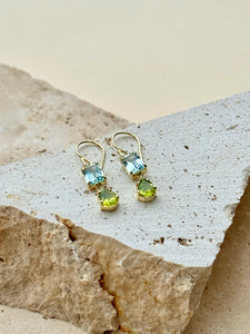 Dolce Dol Ce Peridot And Blue Topaz | 14k Gold Vermeil