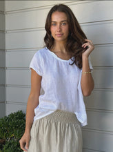 Load image into Gallery viewer, Ellie Round Neck Top | White