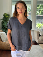 Load image into Gallery viewer, Ellie V Neck | Charcoal