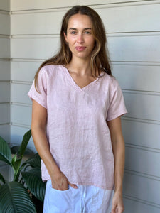 Ellie V Neck | Dusty Rose