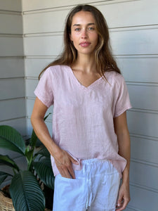 Ellie V Neck | Dusty Rose